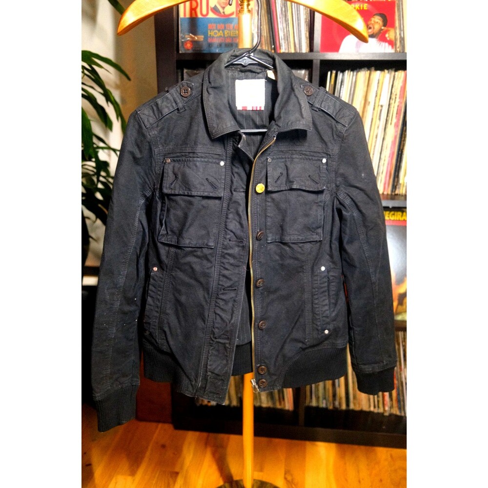 Vintage Y2K Triple Five Soul "Street Soul" Military Utility Bomber Jacket M